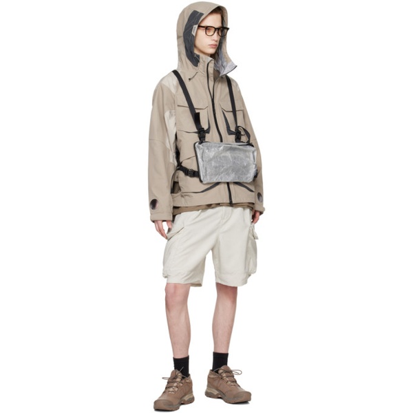  Meanswhile Taupe Air Window Jacket 241699M180016