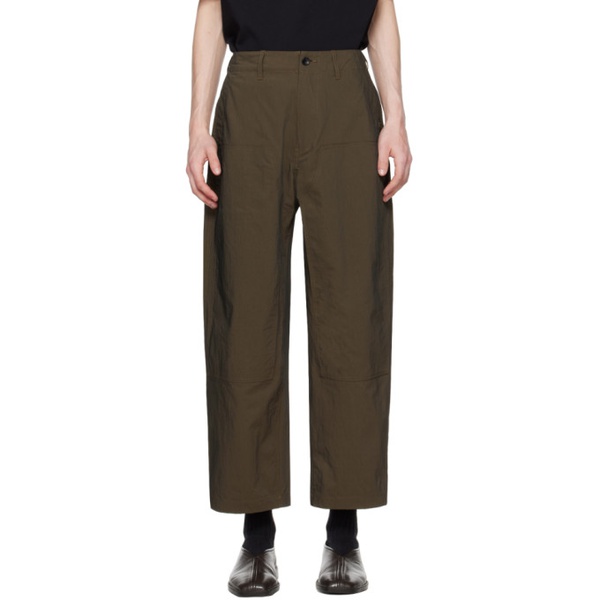  Meanswhile Khaki Dope-Dyed Trousers 241699M191010