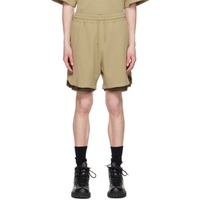 Meanswhile Tan Easy Shorts 231699M193002