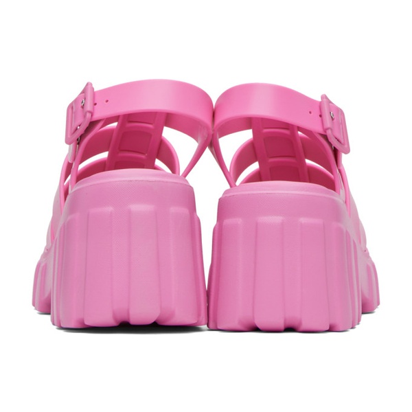  Melissa Pink Megan Platform Heeled Sandals 232356F122002