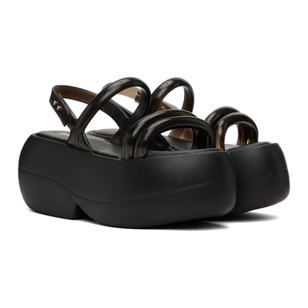 Black Melissa Airbubble Platform Sandals 231356F125000