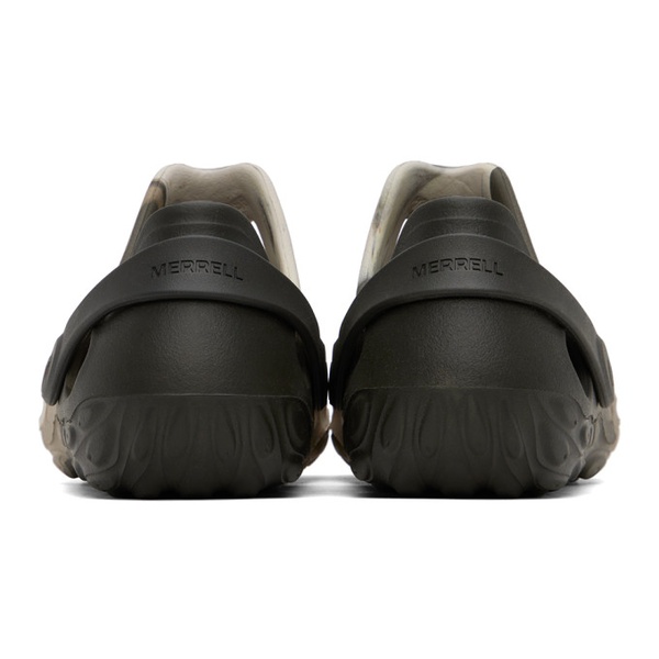  머렐 1TRL Merrell 1TRL Black & 오프화이트 Off-White Hydro Moc Drift Sandals 241607M234015