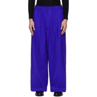 Meryll Rogge Blue Drawstring Trousers 241512M191003