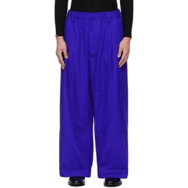 Meryll Rogge Blue Drawstring Trousers 241512M191003