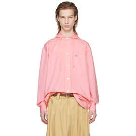 Meryll Rogge Pink Hooded Shirt 241512M192001