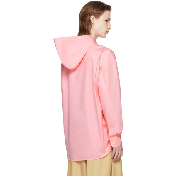  Meryll Rogge Pink Hooded Shirt 241512M192001
