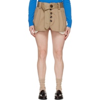 Meryll Rogge Beige Trench Miniskirt 241512F090000