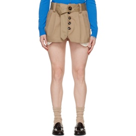Meryll Rogge Beige Trench Miniskirt 241512F090000