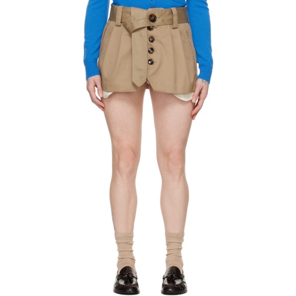  Meryll Rogge Beige Trench Miniskirt 241512F090000