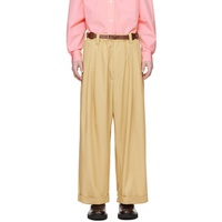 Meryll Rogge Beige Drawstring Trousers 241512M191005