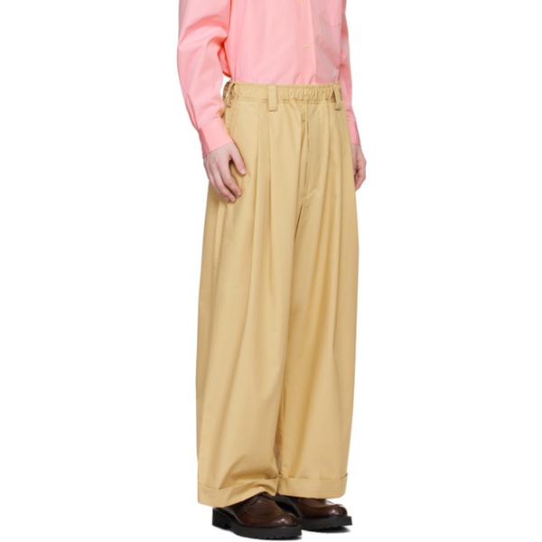  Meryll Rogge Beige Drawstring Trousers 241512M191005