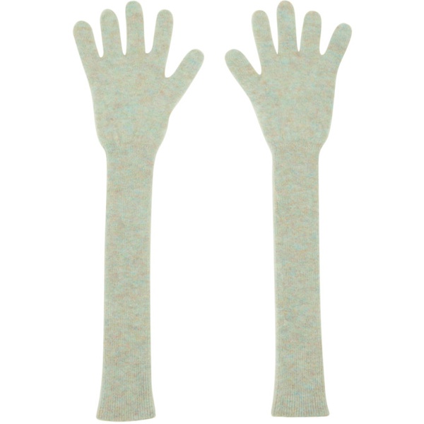  Meryll Rogge Blue Ribbed Gloves 232512M135000