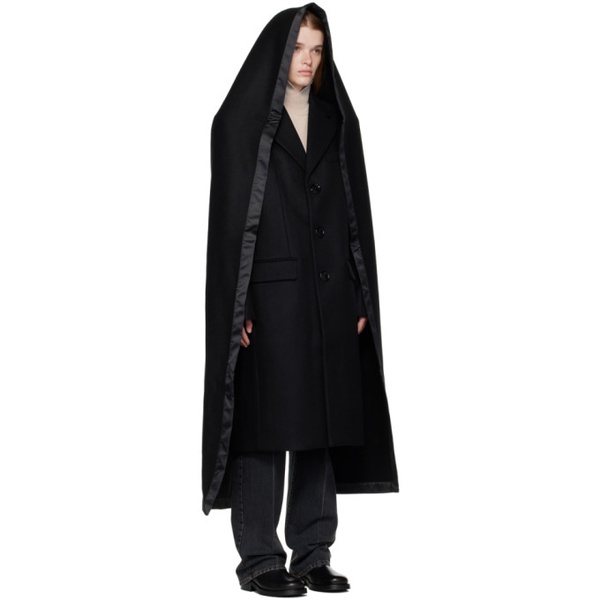  Meryll Rogge Black Hooded Coat 222512F059000