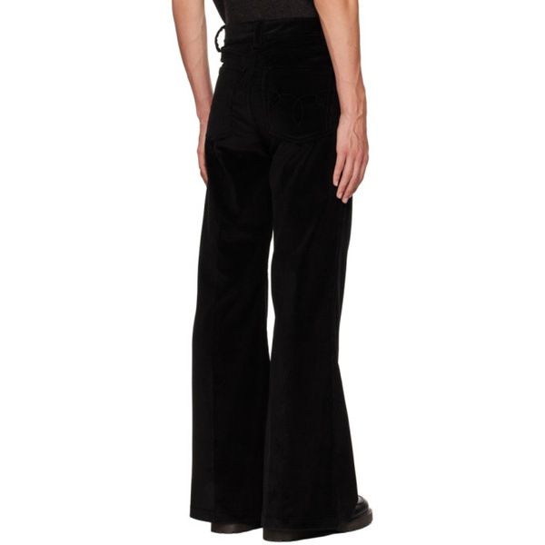  Meryll Rogge Black Flared Trousers 232512M186001