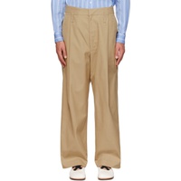 Meryll Rogge Tan Pleated Trousers 232512M191002