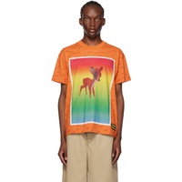 Meryll Rogge Orange Beni Bischof 에디트 Edition Rainbow Deer T-Shirt 231512M213002