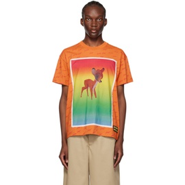 Meryll Rogge Orange Beni Bischof 에디트 Edition Rainbow Deer T-Shirt 231512M213002