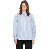 Meryll Rogge Blue Striped Shirt 242512F109000