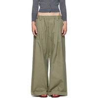 Meryll Rogge Green Drawstring Chino Trousers 242512F087001