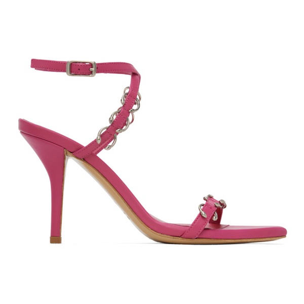  미아우 Miaou Pink GIABORGHINI 에디트 Edition Reno Heeled Sandals 241224F125001