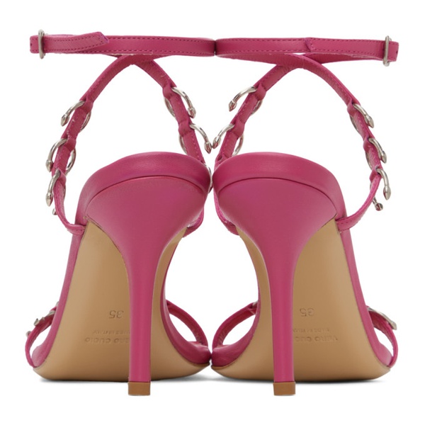  미아우 Miaou Pink GIABORGHINI 에디트 Edition Reno Heeled Sandals 241224F125001