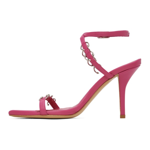  미아우 Miaou Pink GIABORGHINI 에디트 Edition Reno Heeled Sandals 241224F125001