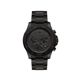 Michael Kors MEN'S Leather Black Dial Watch MK9069