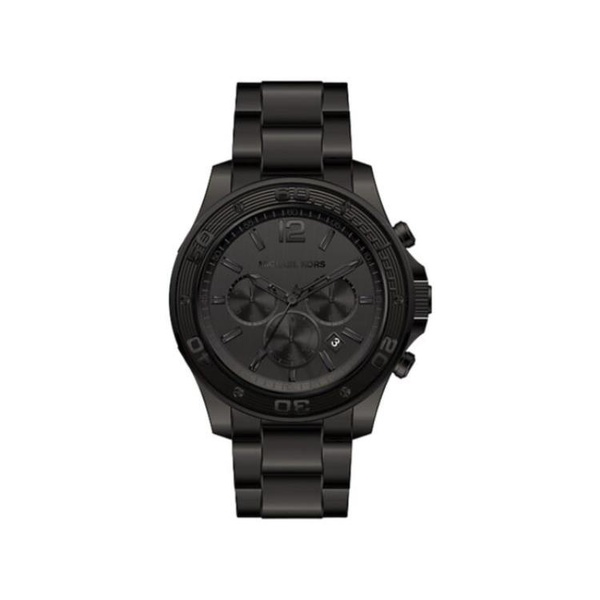 마이클 코어스 Michael Kors MEN'S Leather Black Dial Watch MK9069