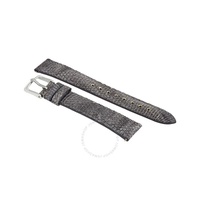 Michele 16 mm Painted Grey Lizard Leather Strap MS16AA030038