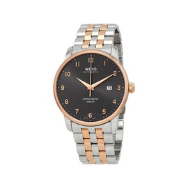 Mido Baroncelli Jubilee Automatic Chronometer Anthracite Dial Mens Watch M0376082206200