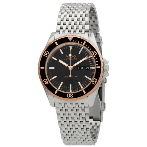  Mido MEN'S Ocean Star Stainless Steel Black Dial Watch M0268302105100