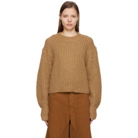 Missing You Already Tan Brushed Sweater 222239F096005