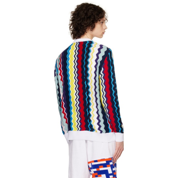  미소니 Missoni Multicolor Chevron Sweater 231884M201000