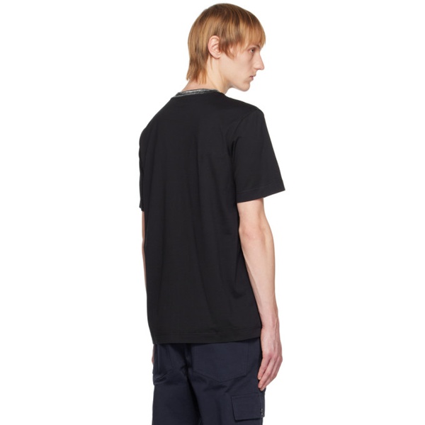  미소니 Missoni Black Embroidered T-Shirt 231884M213002