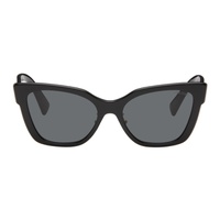 Miu Miu Eyewear Black Cat-Eye Sunglasses 241209F005012