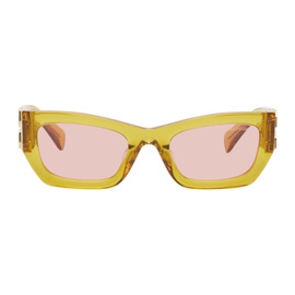 Miu Miu Eyewear Orange Glimpse Sunglasses 242209F005008