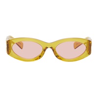 Miu Miu Eyewear Orange Glimpse Sunglasses 242209F005014