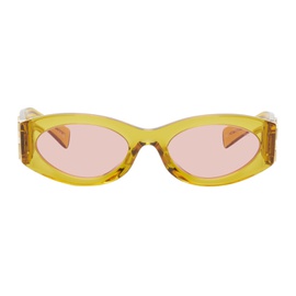 Miu Miu Eyewear Orange Glimpse Sunglasses 242209F005014