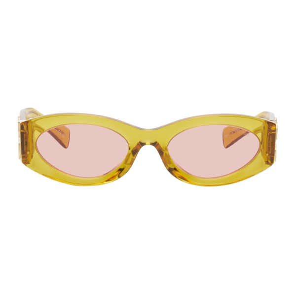  Miu Miu Eyewear Orange Glimpse Sunglasses 242209F005014