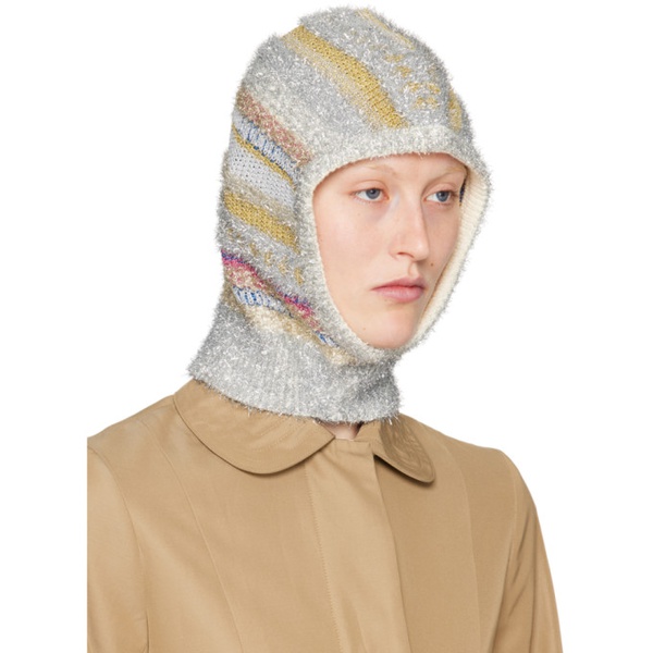  몰리 고다드 Molly Goddard Silver Dorothy Balaclava 241943F014000