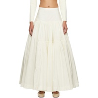 몰리 고다드 Molly Goddard SSENSE Exclusive 오프화이트 Off-White Liberty Maxi Skirt 242943F093000