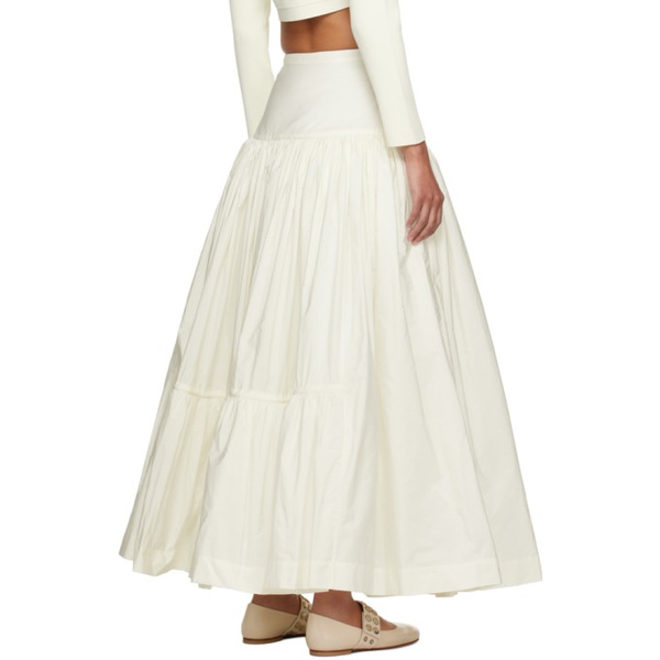  몰리 고다드 Molly Goddard SSENSE Exclusive 오프화이트 Off-White Liberty Maxi Skirt 242943F093000