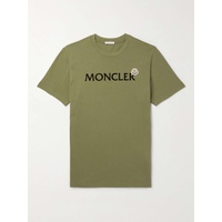 몽클레어 MONCLER Slim-Fit Logo-Flocked Appliqued Cotton-Jersey T-Shirt 1647597295531340