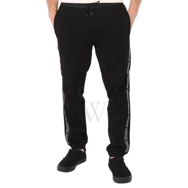 몽클레어 몽클레어 Moncler MEN'S Black Logo Side Band Track Pants G20918H00007-809KR-999