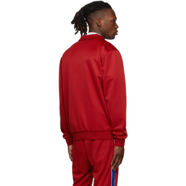 몽클레어 몽클레어 Moncler Red Insulated 3 Stripe Mixed Jacket 221111M202014