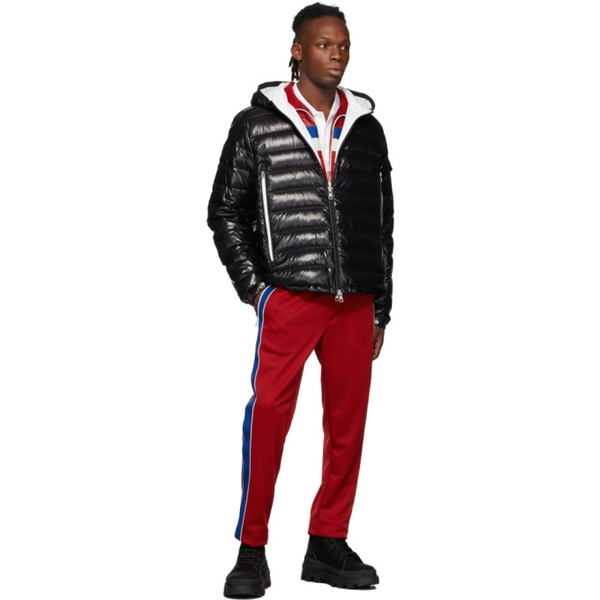 몽클레어 몽클레어 Moncler Red Insulated 3 Stripe Mixed Jacket 221111M202014