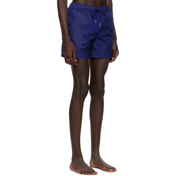 몽클레어 몽클레어 Moncler Blue Drawstring Swim Shorts 241111M208001
