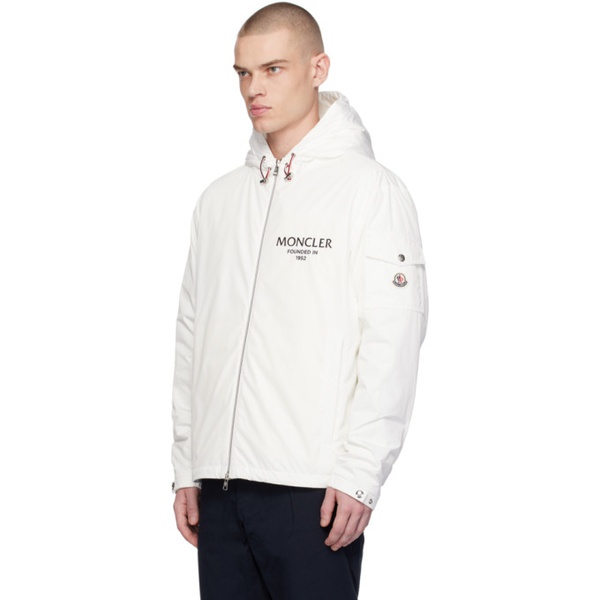 몽클레어 몽클레어 Moncler White Granero Down Jacket 241111M180030