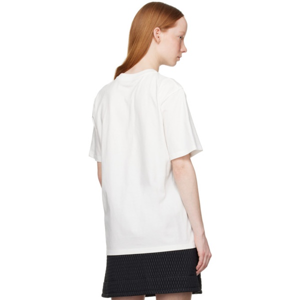 몽클레어 몽클레어 Moncler White Bonded T-Shirt 231111F110023