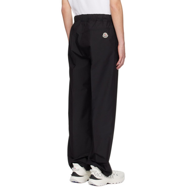 몽클레어 몽클레어 Moncler Black Patch Trousers 241111M191130